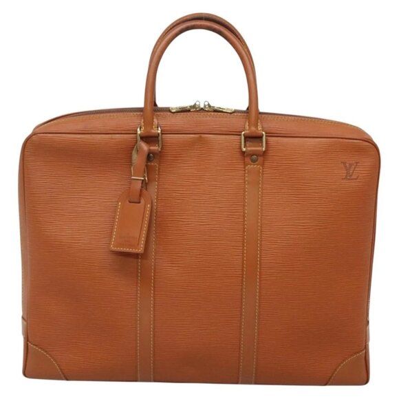 LOUIS VUITTON Epi Porte Documents Voyage Bag Zipangu Gold M54478 LV Auth 132581B - Picture 2 of 16